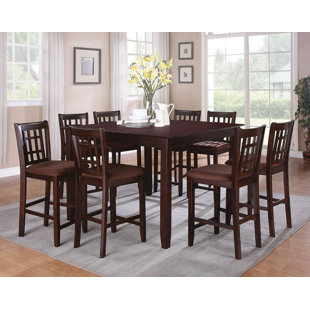 9 Piece Pub Table Set Wayfair Lovins 9 Piece Pub Table Set