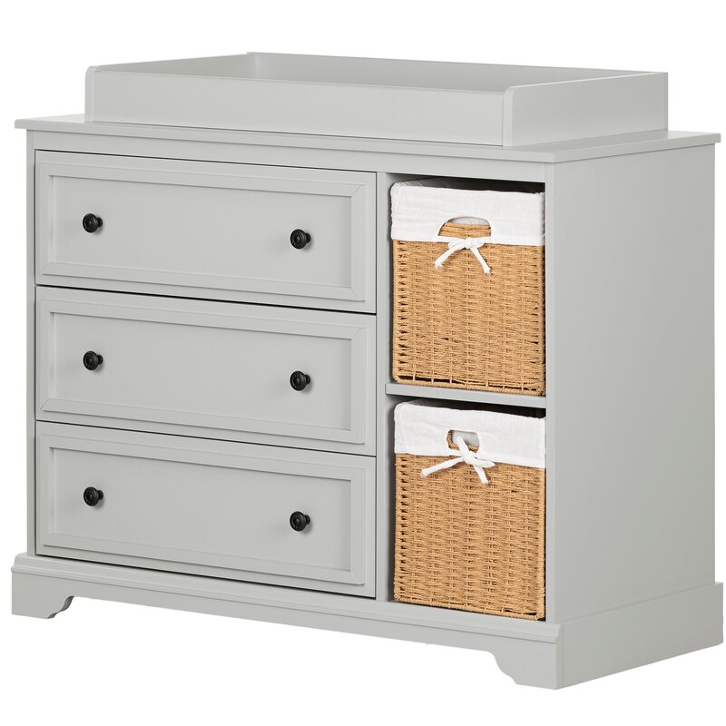 grey dresser changing table