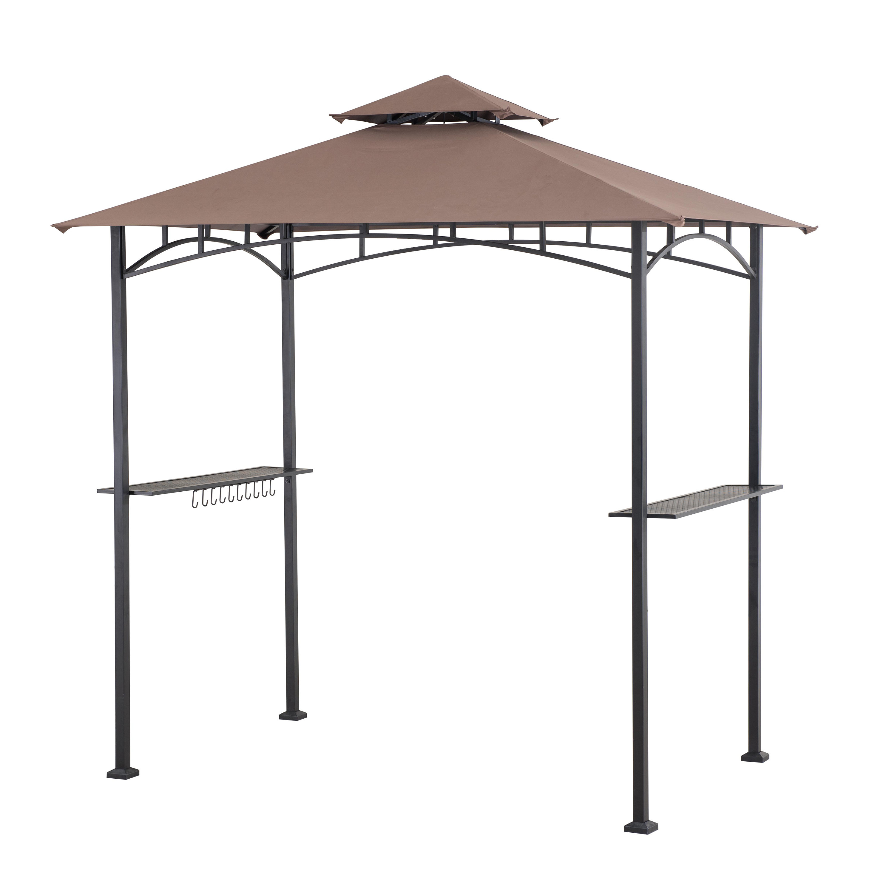 Sunjoy Meijer 5 Ft. W x 8 Ft. D Metal Grill Gazebo & Reviews Wayfair