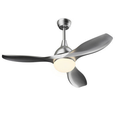 48" Conklin 3 - Blade LED Propeller Ceiling Fan with Remote Control and Light Kit Included