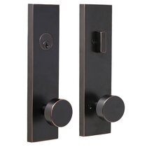 Oil Rubbed Bronze Door Levers Lock Entry Keyed Privacy Passage Dummy Deadbolt 