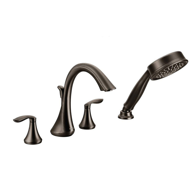 T944bn Orb Moen Eva Double Handle Deck Mounted Roman Tub Faucet