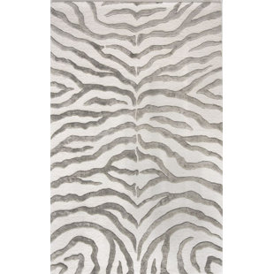 Modern Animal Print Area Rugs Allmodern Dodgson Hand Tufted Gray Ivory Area Rug