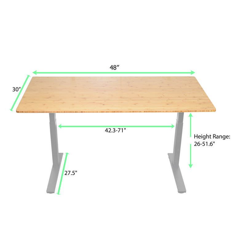 Symple Stuff Belpre Dual Motor Adjustable Solid Wood Standing Desk Reviews