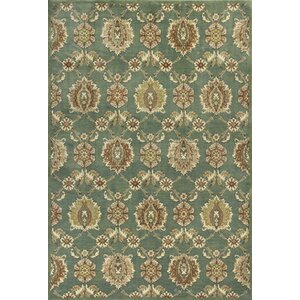 Fernson Seafoam Allover Tabriz Area Rug