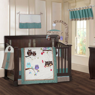 owl crib bedding set boy