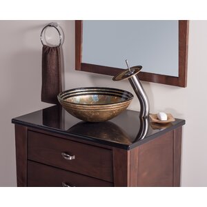 Celebrazione Glass Circular Vessel Bathroom Sink