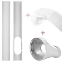 Chunbiegsr Inc Air Conditioner Accessories 2pcs Window Slide Kit Plate Window Adapter Tube Connector Exhaust Hose For Portable Air Conditioner Wayfair