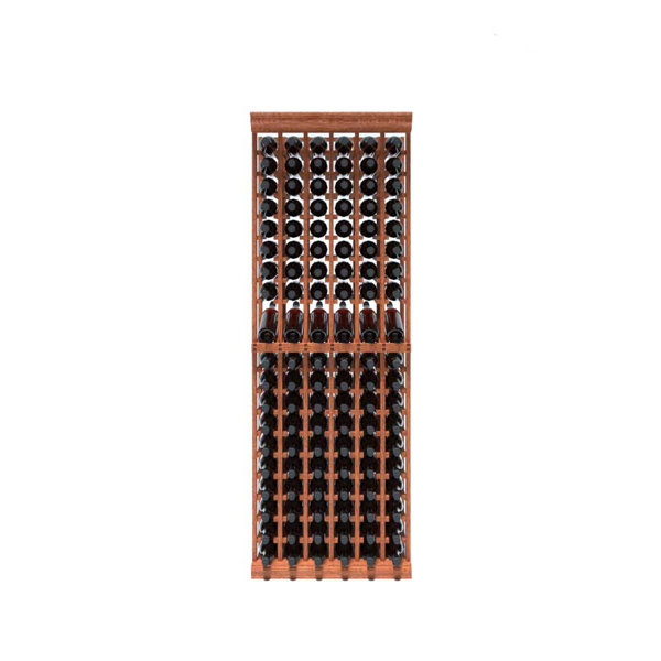 Rebrilliant Lurmont 120 Bottle Solid Wood Floor Wine Bottle Rack Wayfair