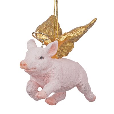 Design Toscano Hog Heaven Flying Pig Angel Hanging Figurine