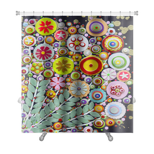Latitude Run Allibert Tropical Flowers And Palm Leaves Bath Rug Wayfair Ca
