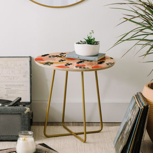 Marta Barragan Camarasa Brushstrokes II End Table by East Urban Home