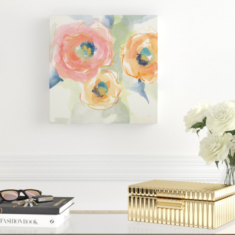 House Of Hampton Buttercup Ii Watercolor Painting Print On