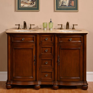 52 Inch Double Sink Vanity Wayfair Save