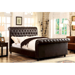 Beryl Upholstered Sleigh Bed by Darby Home Co