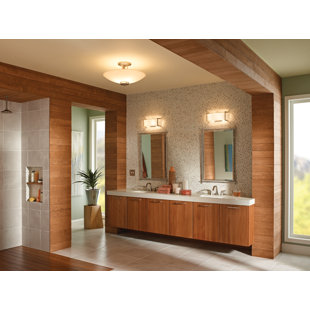 Best Crescent View 2-Light Bath Bar By Kichler Wall Lights Crescent View 2-Light Bath Bar By Kichler Wall Lights