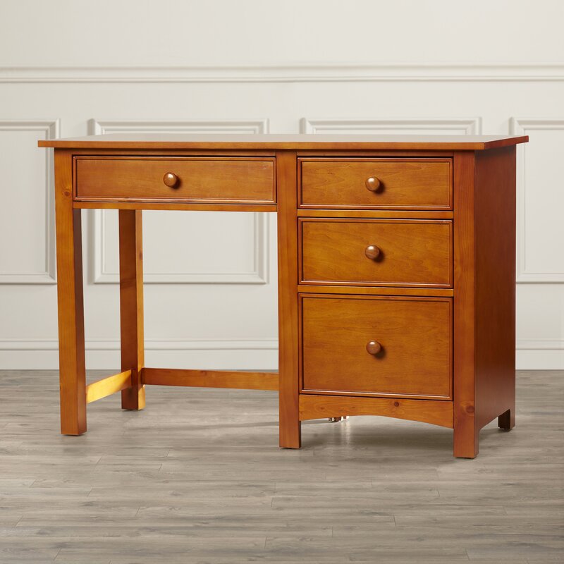 Darby Home Co Halvorson Solid Wood Credenza Desk Wayfair