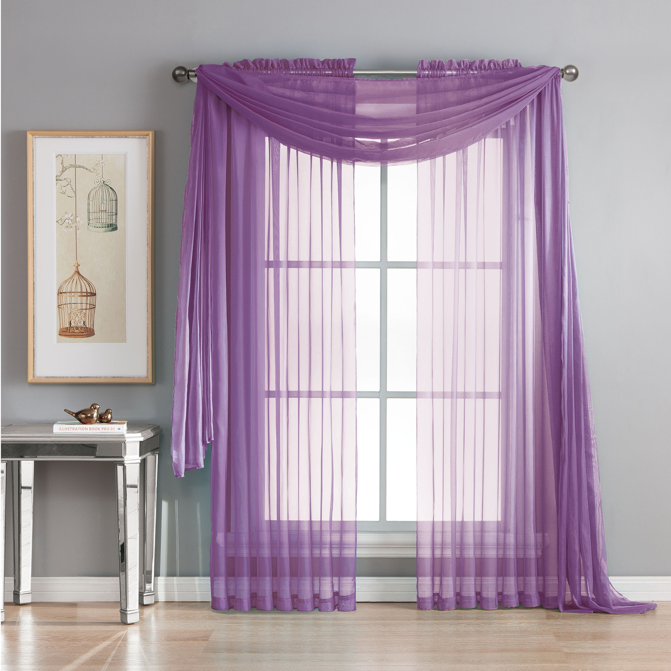 House Of Hampton Idlewild Extra Wide Voile Solid Sheer Rod Pocket Curtain Panels Reviews Wayfair Idlewild Extra Wide Voile Solid Sheer