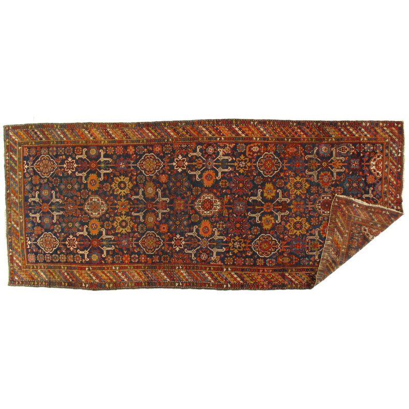Bloomsbury Market One Of A Kind Hamer Hand Knotted 1910s Yellow Brown 5 6 X 13 1 Wool Area Rug Wayfair