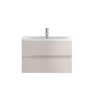 Ultra 81 cm Wandmontierter Waschtisch mit Schrank