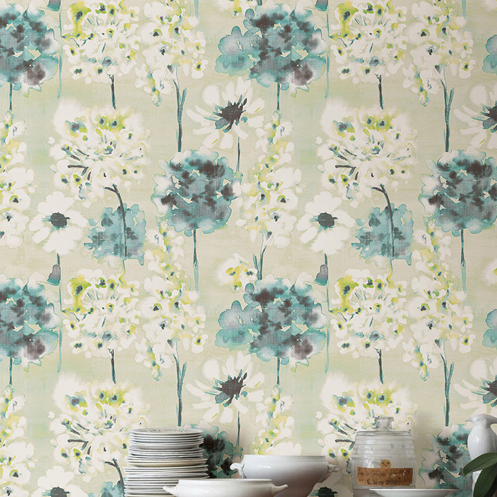 Charlton Home Celine Watercolor Floral 33 L X 20 5 W Wallpaper