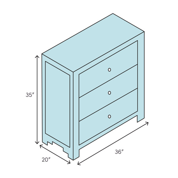 Artistica Zeitgeist 3 Drawer Accent Chest Perigold