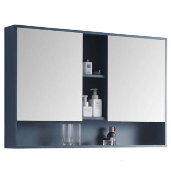 Lee 46 X 30 Surface Mount Framed 2 Doors Medicine Cabinet With 7 Shelves Reviews Allmodern