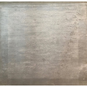Cut Dove, Art Silk, Silver (3' Square) Rug
