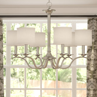 Go to store & view more images Greenwell 6-Light Shaded Chandelier by Three Posts