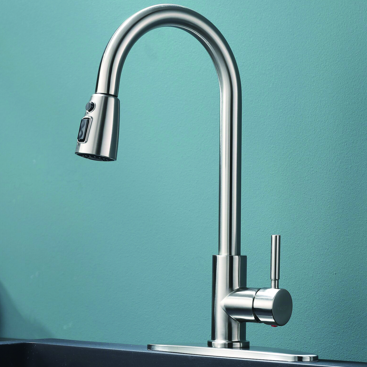 HHK HOME Pull Down Single Handle Kitchen Faucet | Wayfair