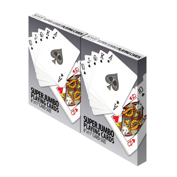 Jumbo 5 X 7 Large Playing Cards Novelty Giant Gift 2 Jokers Set of 52 Cards 