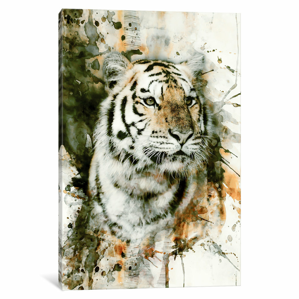 East Urban Home Tiger I by Riza Peker - Print & Reviews | Wayfair