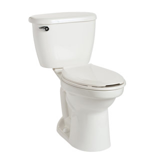 Go to store & view more images Mansfield Plumbing Products Cascade HET SmartHeight 1.28 GPF Elongated Two-Piece Toilet
