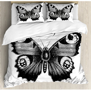 Go to store & view more images East Urban Home Decorations Vanessa Peacock Butterfly Vintage Wildlife Nature Artwork Duvet Set