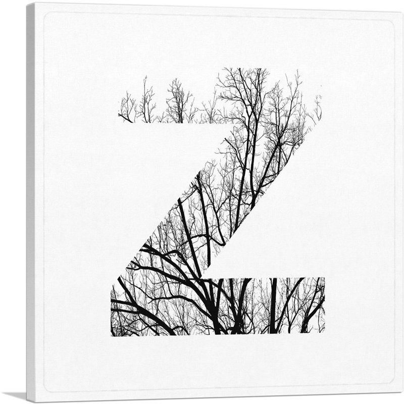 pix Black Tree Branches On Canvas wayfair com