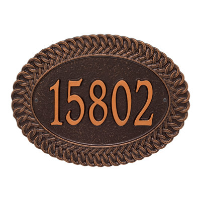 Personalized Standard 1-Line Wall Address Plaque