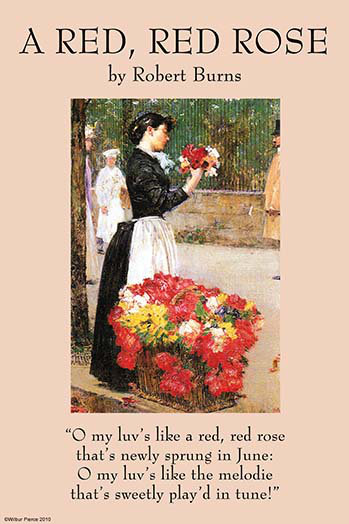 Buyenlarge A Red Rose By Robert Burns Painting Print Wayfair