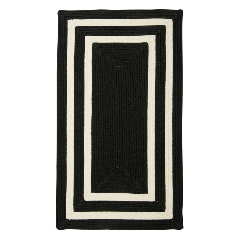 Beachcrest Home Cisbrough Black/White Indoor/Outdoor Rug & Reviews ...