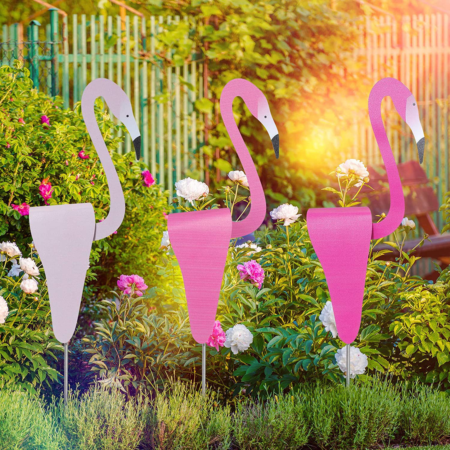 Arlmont Co Hermine Bird Flamingo Swan Whimsical And Dynamic Garden Art Wayfair