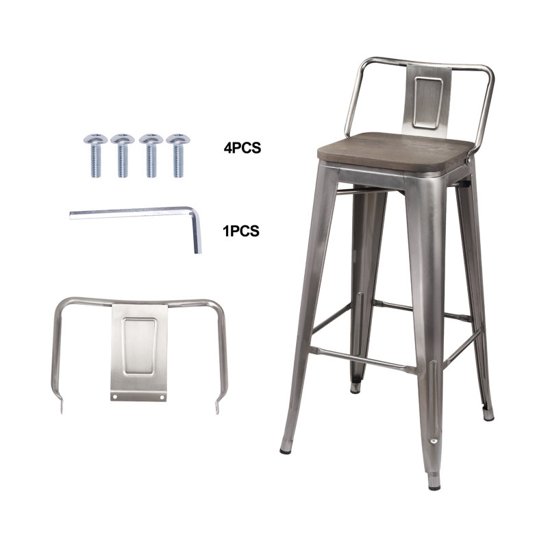 Williston Forge Mcsweeney Low Back 30 Bar Stool Reviews Wayfair