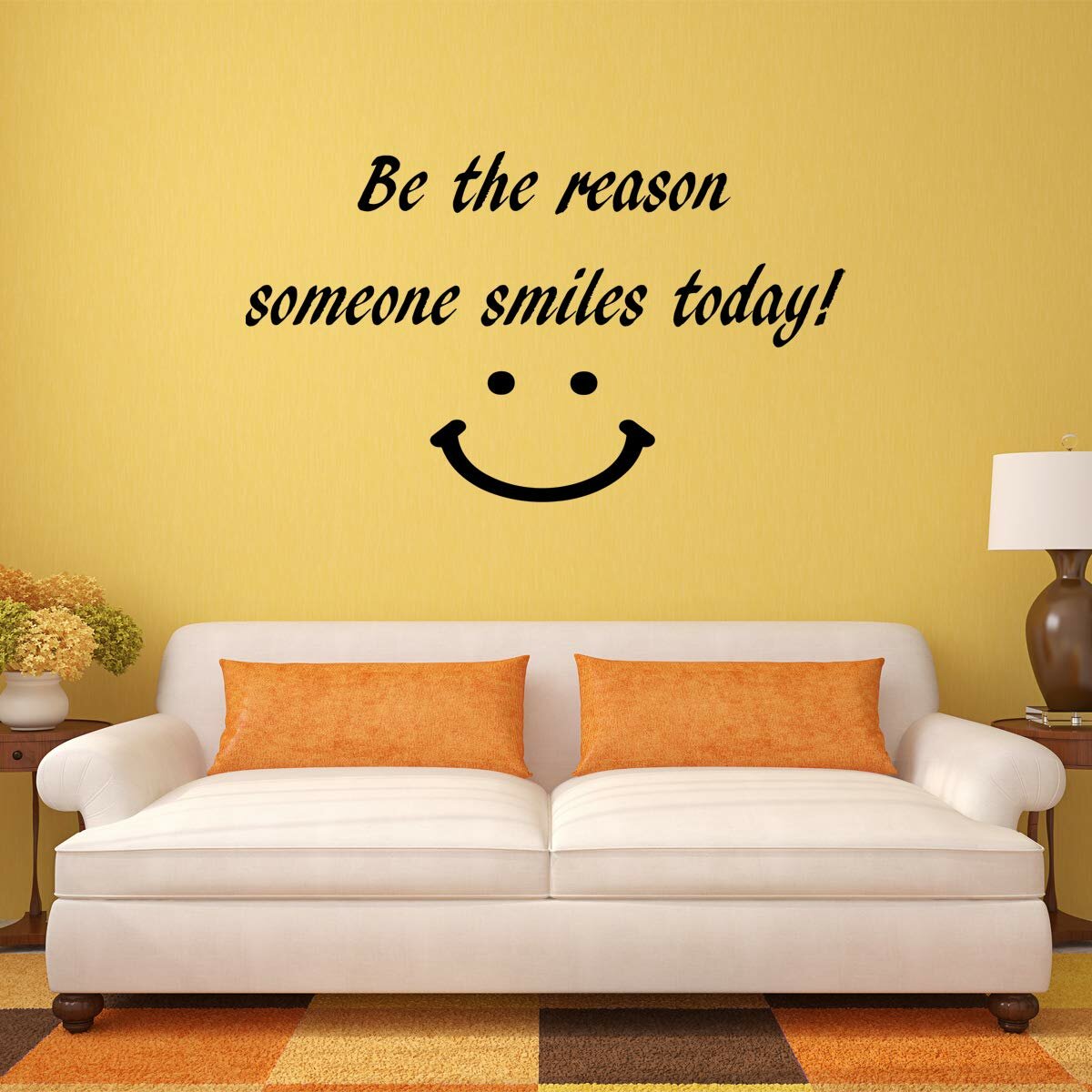 Be the reason someone SMILES today 22* x 30* Vinyl Wall Art Decal Cute