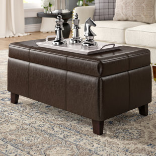 Go to store & view more images Three Posts Attamore Storage Ottoman