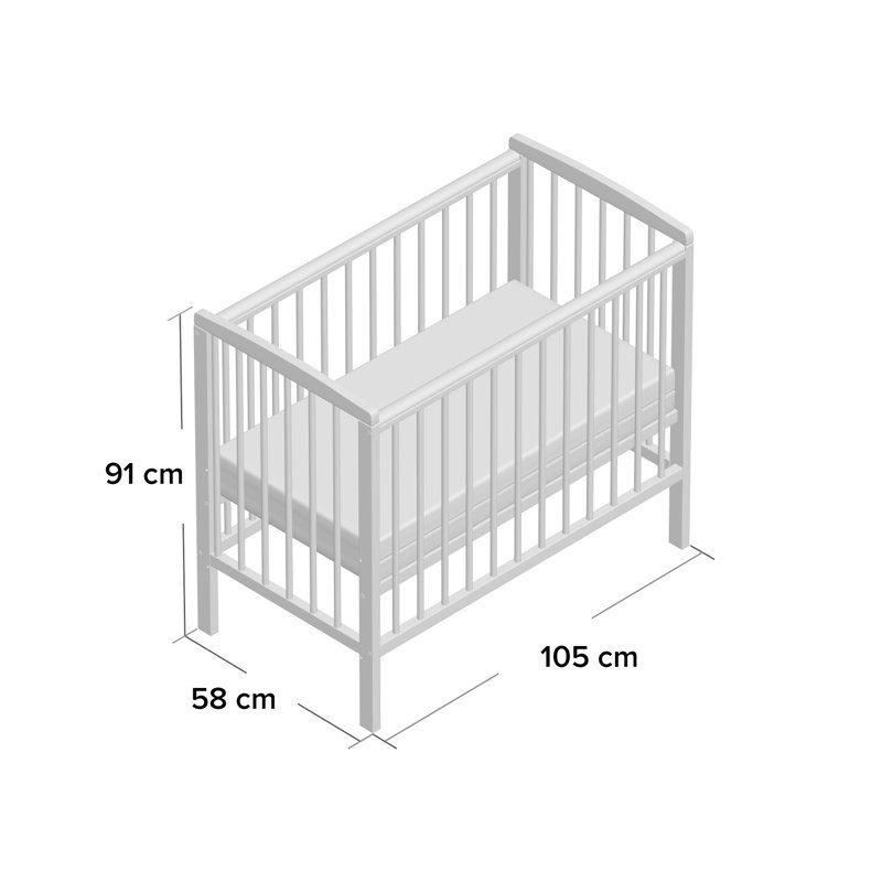 bryana mini cot with mattress