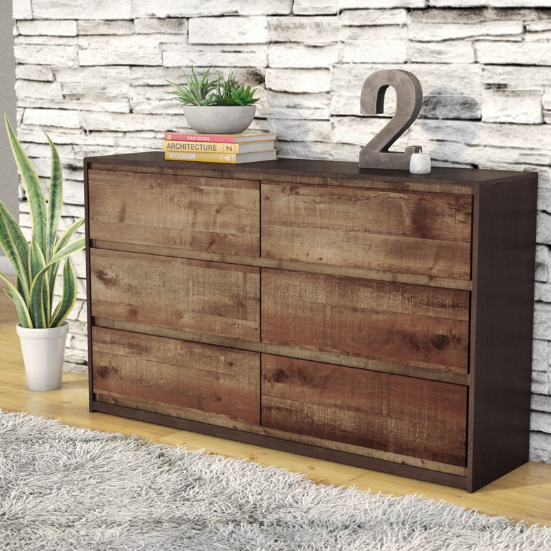 Trent Austin Design Taumsauk 6 Drawer Double Dresser With Mirror