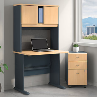 Go to store & view more images Bush Business Furniture Series A 3 Piece Desk Office Suite