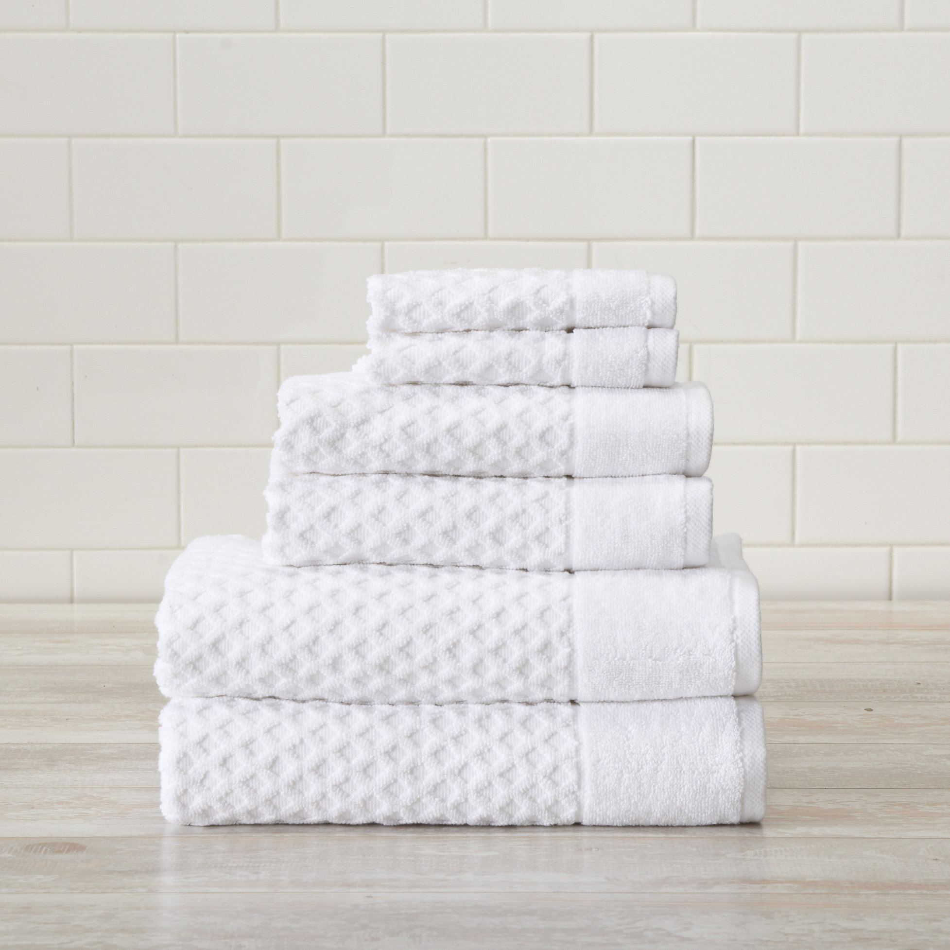 Ebern Designs 6 Piece 100% Cotton Towel Set & Reviews | Wayfair