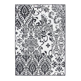 Fowley Rug In Black And Cream Image