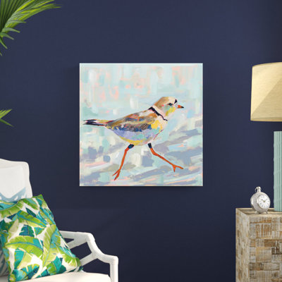 Coastal Plover I Neutral by Jeanette Vertentes - Painting Print INCOMPLETE 