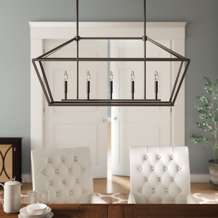 Snellville 5-Light Kitchen Island Linear Pendant