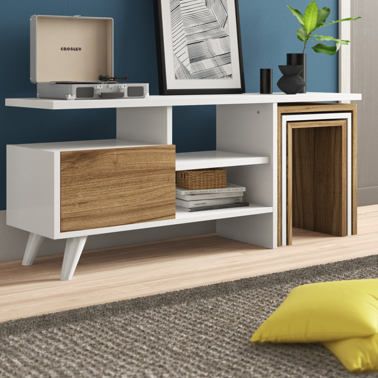 zipcode design stacy entertainment unit for tvs up to 55 reviews wayfair co uk